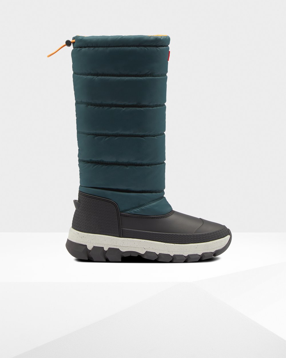 Botas De Neve Hunter Feminina Verdes/Cinzentas - Original Insulated Tall - 73DTOYCLA
